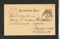 k.k. naturhistorisches Hofmuseum, Intendanzakten 1885-1896 (Hauer), Aktenzahl Z.315.a/1889, Seite 1